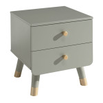 Paris Prix Pack - Lit Enfant & Chevet "Billy" 90x200cm Vert