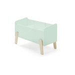 Paris Prix Pack - Lit Enfant Chevet & Coffre "Kiddy" 90x200cm Vert Menthe