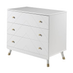Paris Prix Pack - Lit Enfant Chevet & Commode "Billy" 90x200cm Blanc