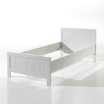 Paris Prix Pack - Lit Enfant & Chevet "Erik" 90x200cm Blanc