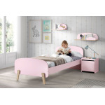 Paris Prix Pack - Lit Enfant & Chevet "Kiddy" 90x200cm Rose