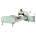 paris prix Pack - Lit Enfant & Chevet "Kiddy" 90x200cm Vert Menthe