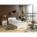 paris prix Pack - Lit Enfant & Chevet "London" 90x200cm Blanc