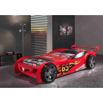 Paris Prix Pack - Lit Enfant & Matelas "LeMans" 90x200cm Rouge