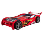 paris prix Pack - Lit Enfant & Matelas "LeMans" 90x200cm Rouge