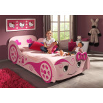 Paris Prix Pack - Lit Enfant & Matelas "Love" 90x200cm Rose