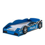paris prix Pack - Lit Enfant & Matelas "Police" 70x140cm Bleu