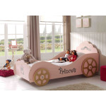 Paris Prix Pack - Lit Enfant & Matelas "Voiture" 90x200cm Rose