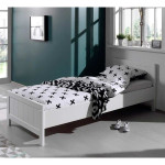 paris prix Pack - Lit Enfant & Sommier "Erik" 90x200cm Blanc