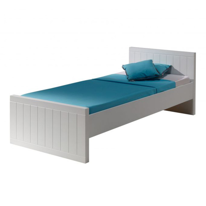 Paris Prix Pack - Lit Enfant & Sommier "Robin" 90x200cm Blanc