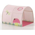 Paris Prix Pack - Lit Enfant Surélevé Tente 3 Pochettes & Tunnel "Pino Spring" Naturel