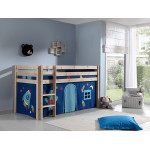 Paris Prix Pack - Lit Enfant Tente & 3 Pochettes "Pino Astronaute II" Naturel