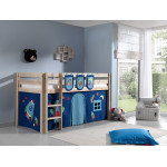 Paris Prix Pack - Lit Enfant Tente & 3 Pochettes "Pino Astronaute II" Naturel