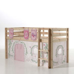 Paris Prix Pack - Lit Enfant Tente & 3 Pochettes "Pino Birdy" Naturel