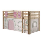 paris prix Pack - Lit Enfant Tente & 3 Pochettes "Pino Birdy" Naturel