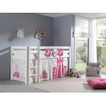 Paris Prix Pack - Lit Enfant Tente & 3 Pochettes "Pino Princesse" Blanc