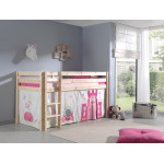 Paris Prix Pack - Lit Enfant Tente & 3 Pochettes "Pino Princesse" Naturel