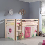 Paris Prix Pack - Lit Enfant Tente & 3 Pochettes "Pino Spring" Naturel