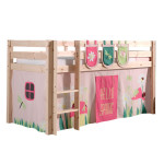 paris prix Pack - Lit Enfant Tente & 3 Pochettes "Pino Spring" Naturel