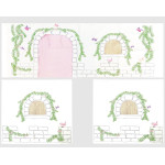 Paris Prix Pack - Lit Enfant Tente Tunnel & 3 Pochettes "Pino Birdy" Naturel