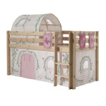 paris prix Pack - Lit Enfant Tente Tunnel & 3 Pochettes "Pino Birdy" Naturel