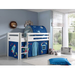 Paris Prix Pack - Lit Enfant Tente & Tunnel "Pino Astronaute II" Blanc