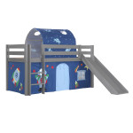 paris prix Pack - Lit Enfant Tente & Tunnel "Pino Astronaute II" Gris