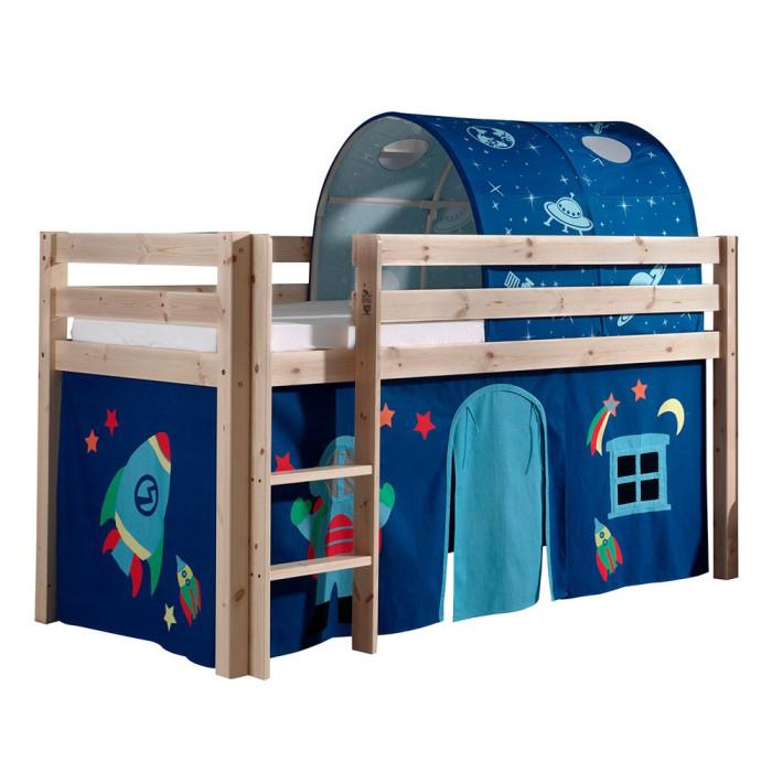 Paris Prix Pack - Lit Enfant Tente & Tunnel "Pino Astronaute II" Naturel