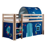 paris prix Pack - Lit Enfant Tente & Tunnel "Pino Astronaute II" Naturel