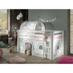 Paris Prix Pack - Lit Enfant Tente & Tunnel "Pino Birdy" Blanc