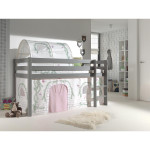 Paris Prix Pack - Lit Enfant Tente & Tunnel "Pino Birdy" Gris