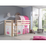 Paris Prix Pack - Lit Enfant Tente & Tunnel "Pino Princesse" Naturel