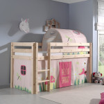 Paris Prix Pack - Lit Enfant Tente & Tunnel "Pino Spring" Naturel
