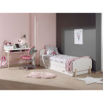 paris prix Pack - Lit Enfant Tiroir & Bureau "Kiddy" Blanc