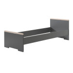 Paris Prix Pack - Lit Enfant & Tiroir "London" 90x200cm Anthracite