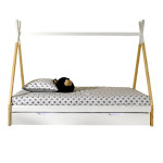 Paris Prix Pack - Lit Enfant & Tiroir "Tipi" 90x200cm Blanc