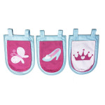 Paris Prix Pack - Lit Enfant Toboggan Tente & 3 Pochettes "Pino Princesse" Naturel