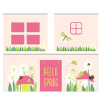 Paris Prix Pack - Lit Enfant Toboggan Tente & 3 Pochettes "Pino Spring" Naturel