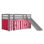 paris prix Pack - Lit Enfant Toboggan & Tente "Pino Cirque" Gris