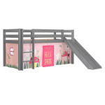 paris prix Pack - Lit Enfant Toboggan & Tente "Pino Spring" Gris