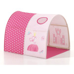 Paris Prix Pack - Lit Enfant Toboggan Tente & Tunnel "Pino Princesse" Blanc