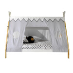 paris prix Pack - Lit Enfant & Voile "Tipi" 90x200cm Blanc