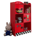 Paris Prix Pack - Lit Enfant Voiture & Armoire "Gran Turismo" Bleu & Rouge