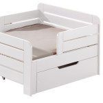 Paris Prix Pack - Lit Évolutif Enfant Tiroir & Matelas "Jumper" 90x140cm Blanc