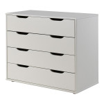Paris Prix Pack - Lit Mezzanine Commode & Fauteuil-Lit "Pino II" Blanc