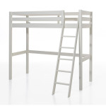 Paris Prix Pack - Lit Mezzanine Enfant Commode & Fauteuil-Lit "Pino" Blanc