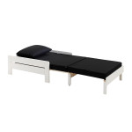 Paris Prix Pack - Lit Mezzanine Enfant Commode & Fauteuil-Lit "Pino" Blanc