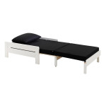 Paris Prix Pack - Lit Mezzanine Enfant & Fauteuil-Lit "Pino" Blanc