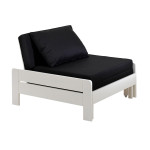 Paris Prix Pack - Lit Mezzanine & Fauteuil-Lit "Pino" Blanc