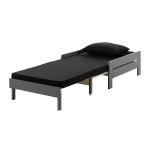 Paris Prix Pack - Lit Mezzanine & Fauteuil-Lit "Pino" Gris